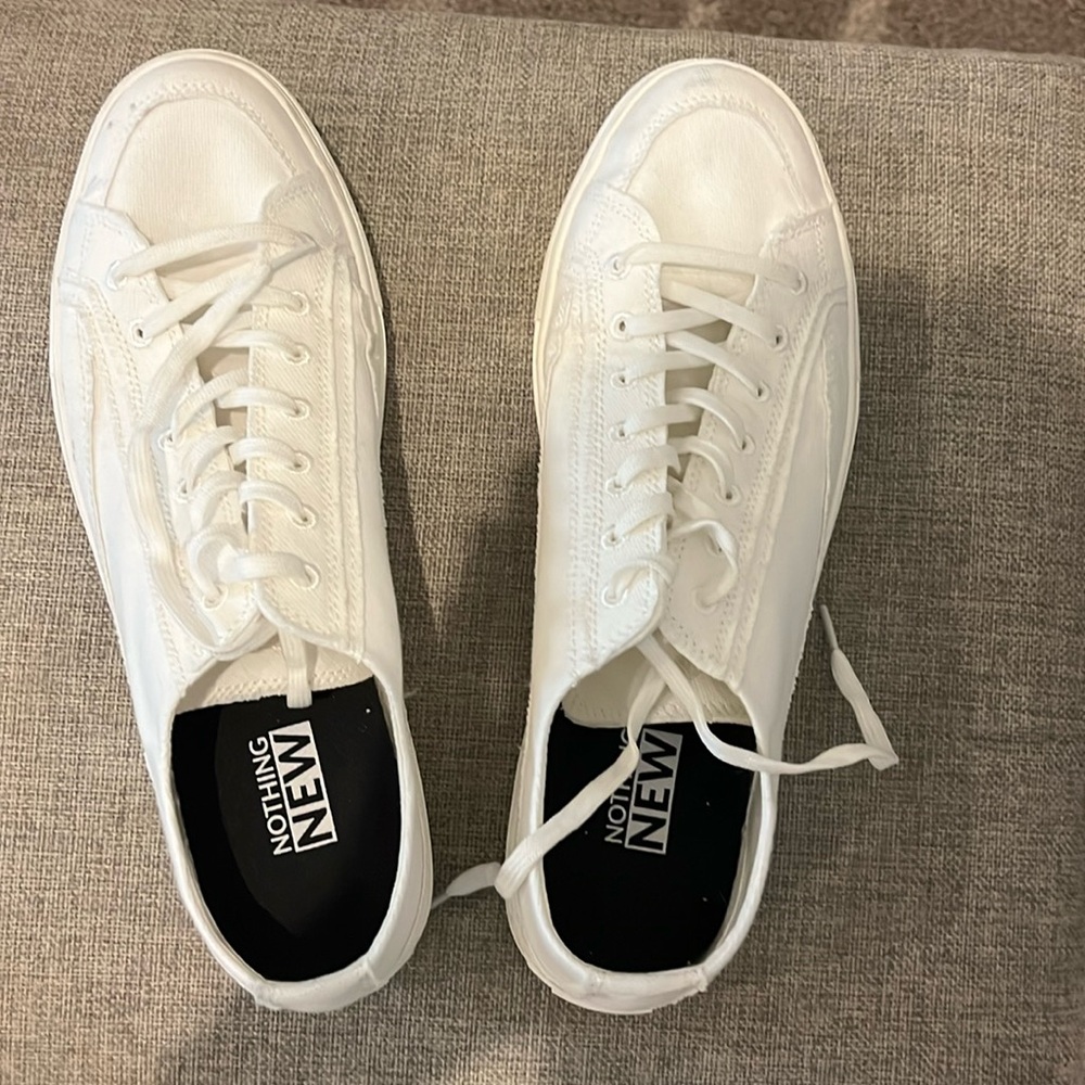 White Nothing New sneakers size 11 women’s US.